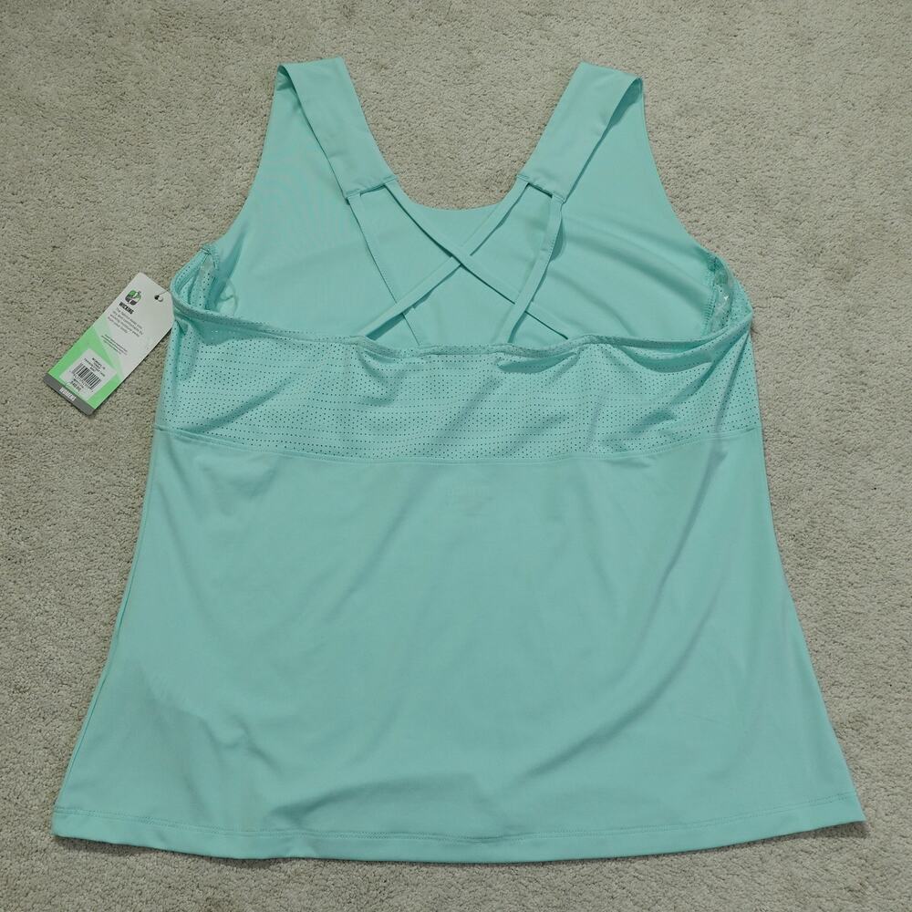 NWT Prince Womens Fashion Strap Tennis Tank Top Perforated Back Mint Size XL - Picture 5 of 6